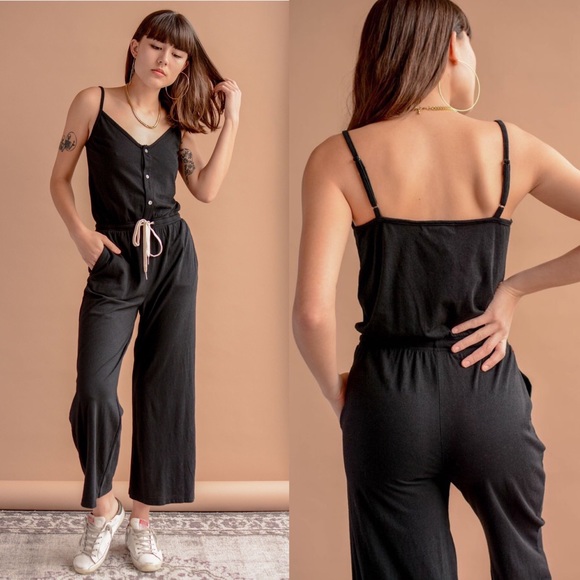 n:PHILANTHROPY Pants - n:Philanthropy Selvedge Black Jumpsuit NWT